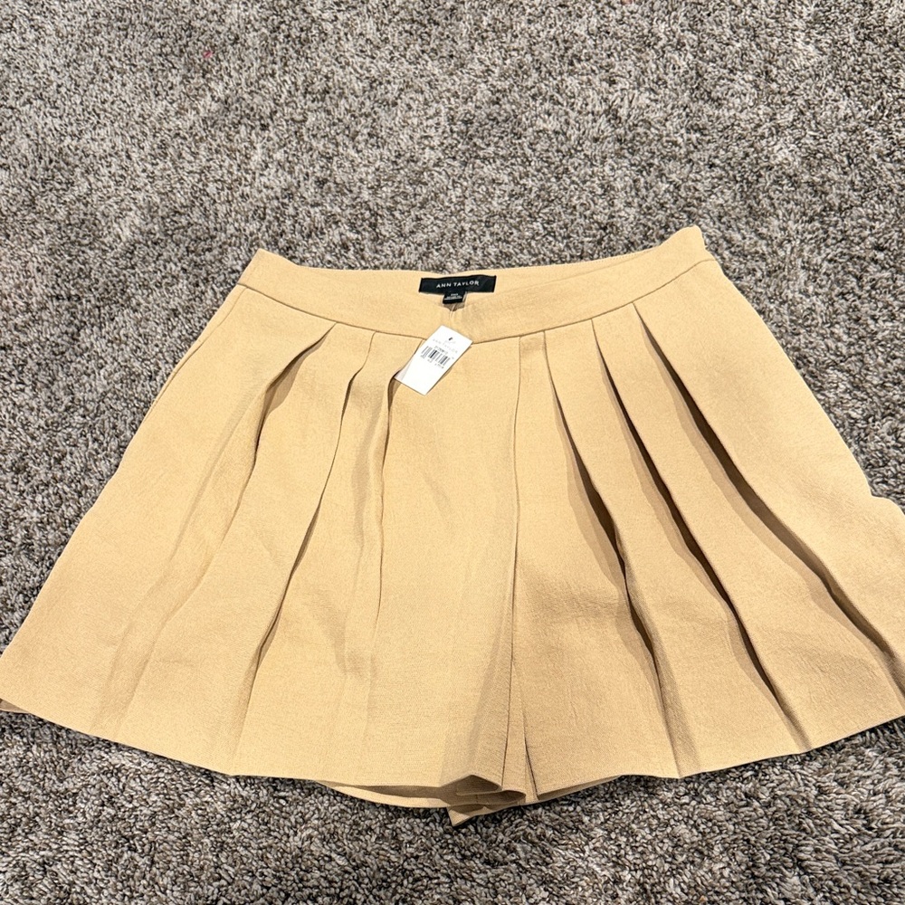 Ann Taylor Tan Mini Skirt